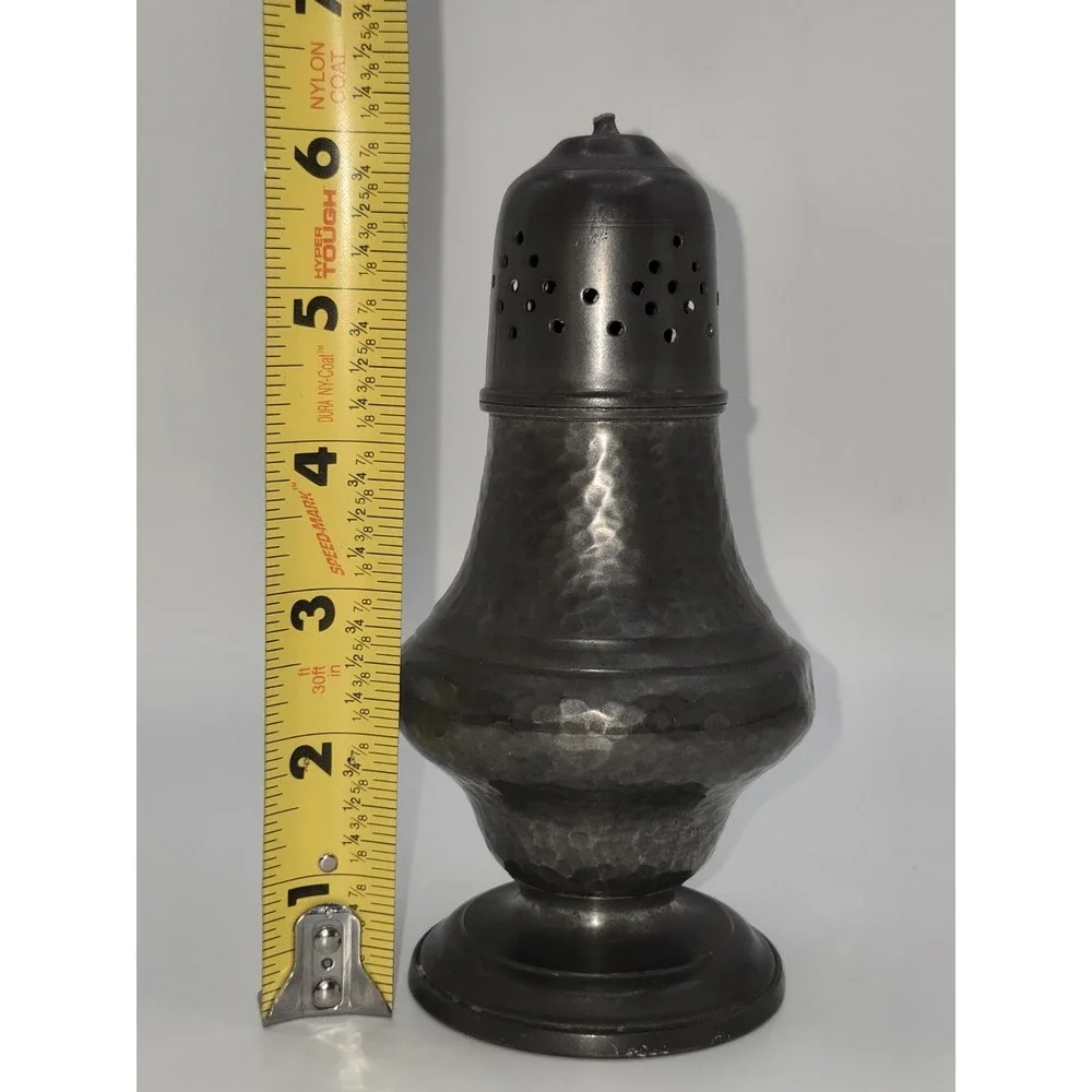 Vintage Pewter‎ Sugar Shaker (Missing Point on Top) 6